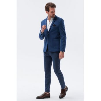 Sacou casual cu revere decupate