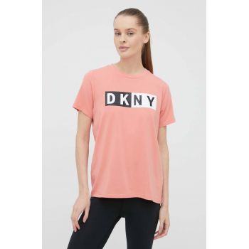 Dkny Tricou femei, culoarea roz