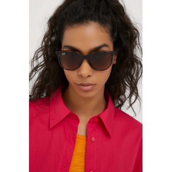 Ray-Ban ochelari de soare femei, culoarea maro, 0RB4378