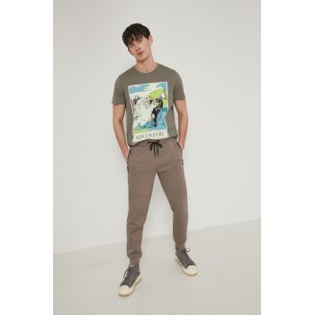 Medicine tricou din bumbac culoarea verde, cu imprimeu