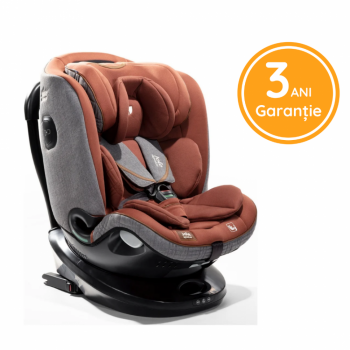 Scaun auto i-Size i-Spin Grow 360 Signature nastere-125 cm Cider Joie testat ADAC