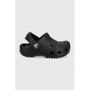 Crocs slapi copii culoarea negru de firma originali