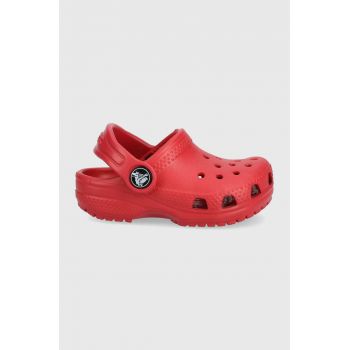 Crocs slapi copii culoarea rosu ieftini