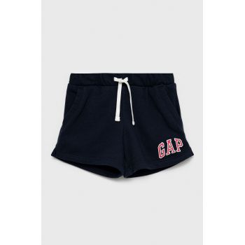 GAP pantaloni scurti copii culoarea albastru marin, cu imprimeu, talie reglabila de firma originali