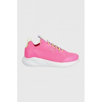 Geox sneakers pentru copii culoarea roz ieftini