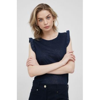 Pepe Jeans top de in Daysies femei, culoarea albastru marin