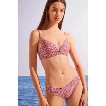 women'secret sutien de baie Bazar culoarea rosu, cupa rigidizata ieftin