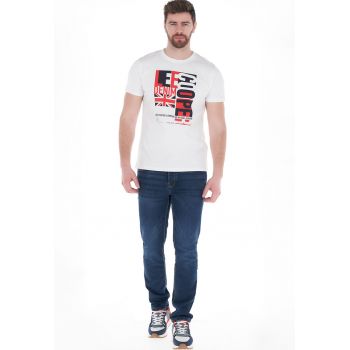 Tricou de bumbac cu logo