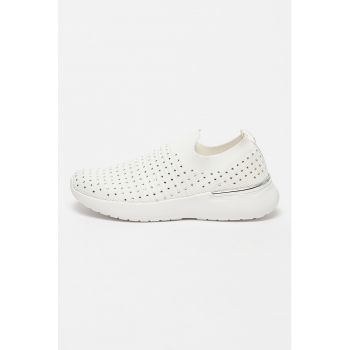 Pantofi sport slip-on din material textil decorati cu strasuri Gerda
