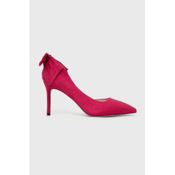 Answear Lab pantofi cu toc culoarea roz ieftini