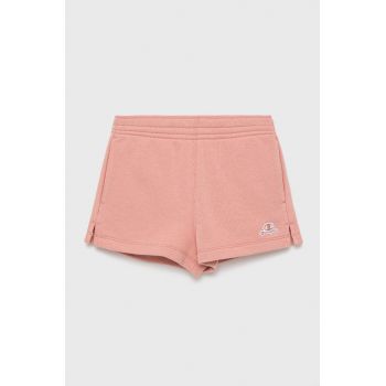 Champion pantaloni scurti copii 404334 culoarea roz, neted ieftini