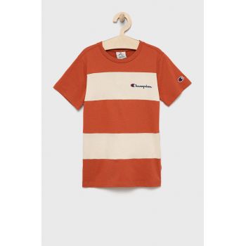 Champion tricou de bumbac pentru copii 305959 culoarea portocaliu, cu imprimeu