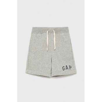 GAP pantaloni scurti copii culoarea gri, talie reglabila