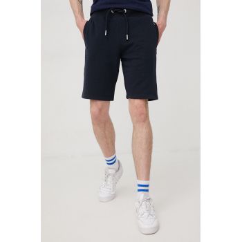 Superdry pantaloni scurti barbati, culoarea albastru marin