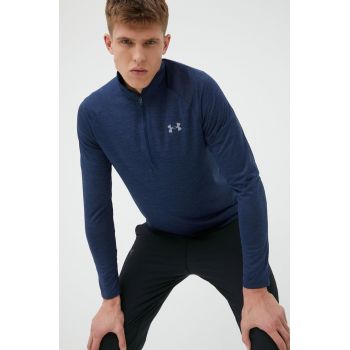 Under Armour hanorac de antrenament Tech 2.0 culoarea albastru marin, melanj ieftin