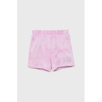 GAP pantaloni scurti copii culoarea violet, modelator de firma originali