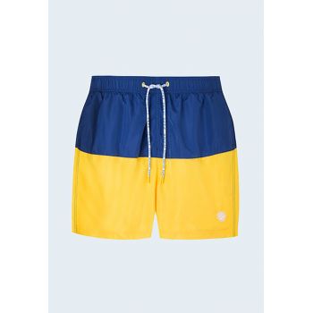 Pantaloni scurti de baie cu model colorblock Robin