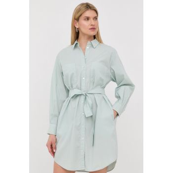 Marella rochie culoarea verde, mini, drept