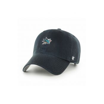 47brand șapcă San Jose Sharks culoarea negru, cu imprimeu