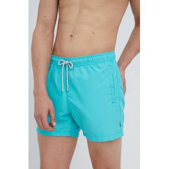 John Frank pantaloni scurti de baie culoarea turcoaz