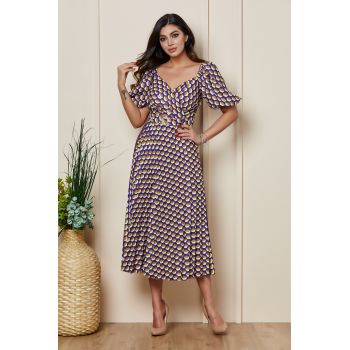 Rochie Ylda Mov Multi