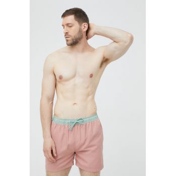Selected Homme pantaloni scurti de baie culoarea roz