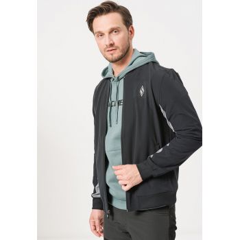 Bluza sport cu fermoar si buzunare oblice pentru fitness Skechweave