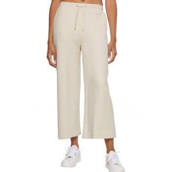 Pantaloni jogger din amestec de bumbac organic cu croiala ampla