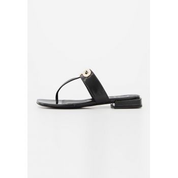 Papuci de piele cu toc Chain
