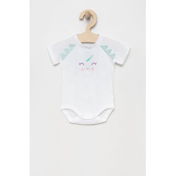 United Colors of Benetton body bebe culoarea alb