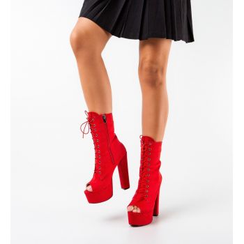 Botine dama Daxing Rosii