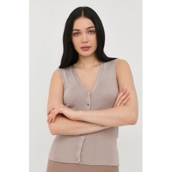 Morgan top femei, culoarea maro