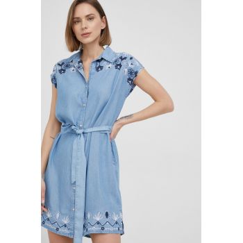 Pepe Jeans rochie Rio mini, drept