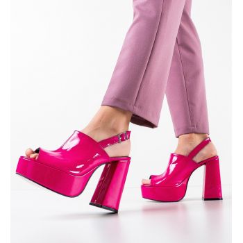 Sandale dama Niciera Fuchsia ieftine