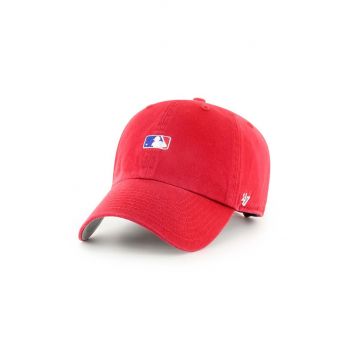 47brand șapcă culoarea rosu, cu imprimeu ieftina