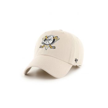 47brand sapca Anaheim Ducks culoarea alb, cu imprimeu