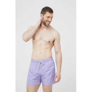 John Frank pantaloni scurti de baie culoarea violet