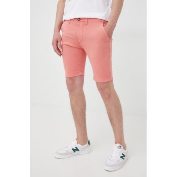 Pepe Jeans pantaloni scurti Mc Queen Short barbati, culoarea portocaliu de firma originali