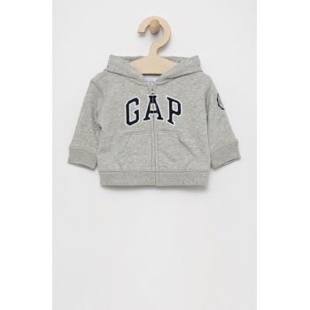 GAP bluza copii culoarea gri, cu imprimeu de firma original