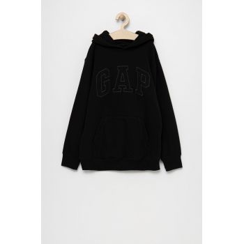 GAP bluza copii culoarea negru, cu imprimeu