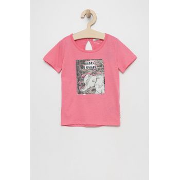 Tom Tailor tricou de bumbac pentru copii culoarea roz