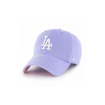 47brand șapcă Los Angeles Dodgers culoarea violet, cu imprimeu de firma originala