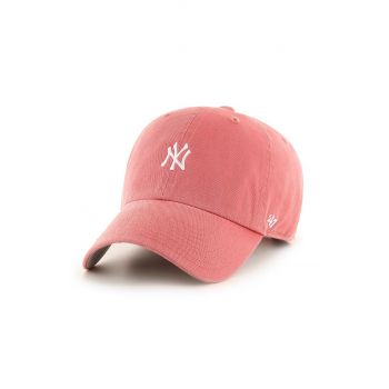 47brand șapcă New York Yankees culoarea roz, cu imprimeu de firma originala