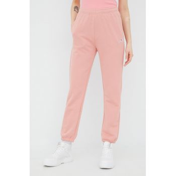 Champion pantaloni de trening 114925 femei, culoarea roz, neted 114925-BS148 de firma original