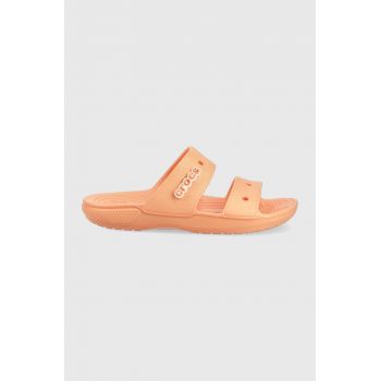 Crocs papuci femei, culoarea portocaliu