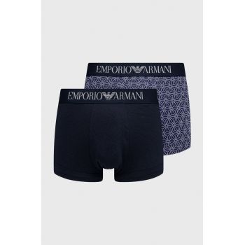Emporio Armani Underwear boxeri barbati, culoarea albastru marin