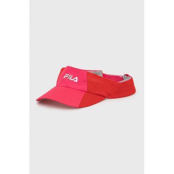 Fila sapca cozoroc culoarea roz, neted