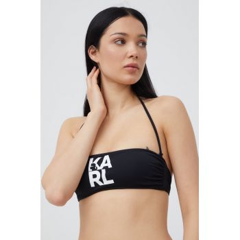 Karl Lagerfeld sutien de baie culoarea negru, cupa rigidizata de firma original