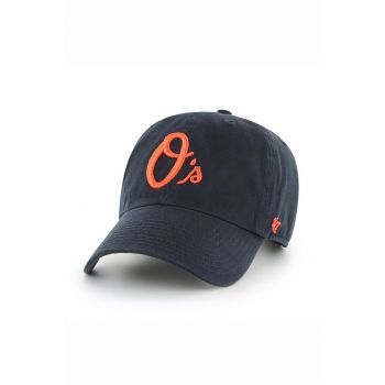 47brand șapcă Baltimore Orioles culoarea negru, cu imprimeu de firma originala