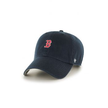 47brand șapcă MLB Boston Red Sox culoarea bleumarin, cu imprimeu B-BSRNR02GWS-NY ieftina